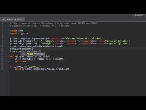 Python Tutorial - Argparse