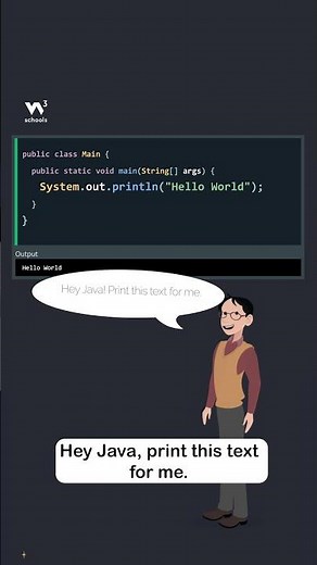 Java Syntax - Part 3 - System.out.println - #w3schools #java #programming