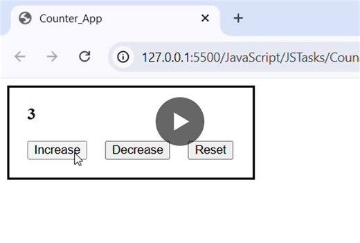 Building a Simple Counter App with JavaScript | Papugani Bindu Sri posted on the topic | LinkedIn