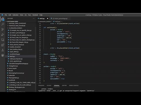 Placing Orders on Interactive Brokers API Using IB Insync (Part 1)