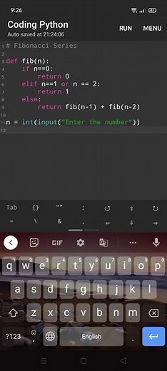 Generate Fibonacci Series using Recursion in Python