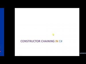 what is constructor chaining? In Arabic بالعربي