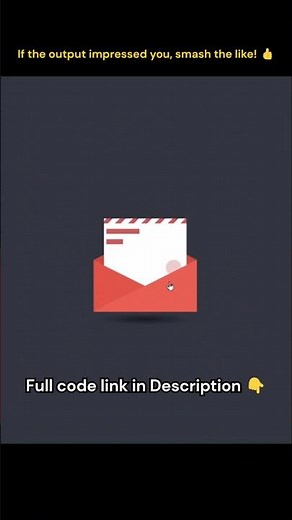 ✨Opening Envelope Animation with HTML & CSS! ✉️ #webdevelopment #css #htmlcss #shorts