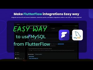 Easy way to connect FlutterFlow with MySQL database