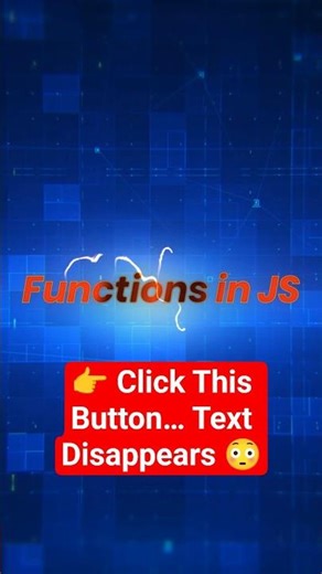 👉 Show/Hide Text with One Click 👻 (JavaScript) #viral #shorts #short #trending #javascript #coding
