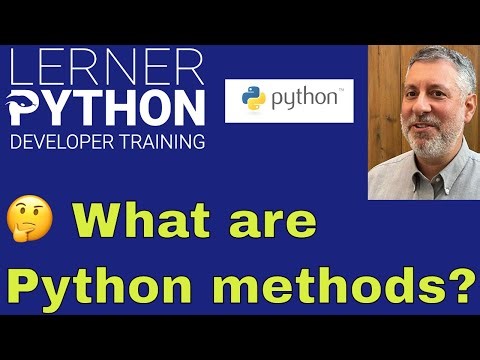 Python for non-programmers, lesson 5: Methods