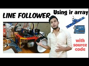 How to make Line follower robot using 6 pin Ir array |Arduino | l298N motor Driver| Autonomous robot