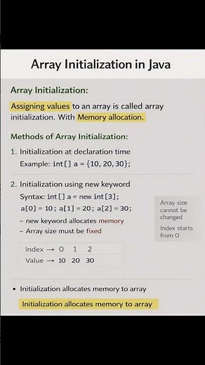 Array Initialization