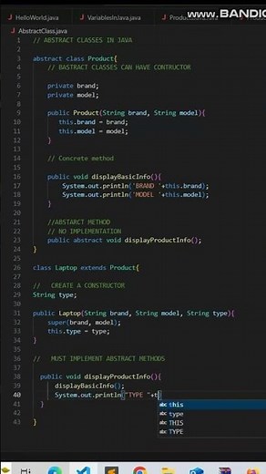 Mastering Abstract Classes in Java | Learn with Real-World Example! #java #javatutorial