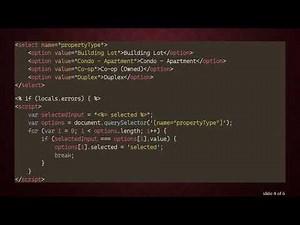 How to Re-render a Form with Selected HTML Option in JavaScript