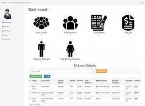 Simple Loan Management System in PHP with Source Code - CodeAstro