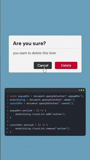 Simple Modal Popup with HTML, CSS & JavaScript | No Libraries