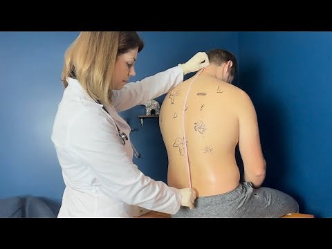 ASMR [Real Person] Realistic Back Exam & Allergy Testing (Spine Assessment Soft Spoken Medical Exam)