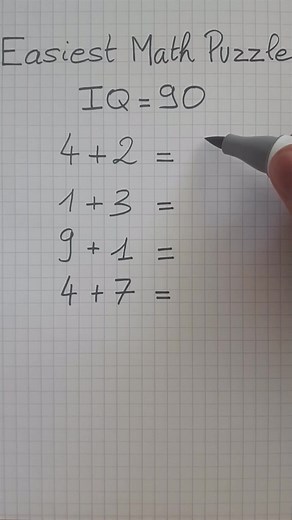 Very easy IQ Test 😎😎 !! If you can't solve this your IQ is