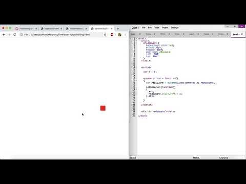 Positioning and Moving Elements on a Page (Intro to HTML/CSS/JavaScript)