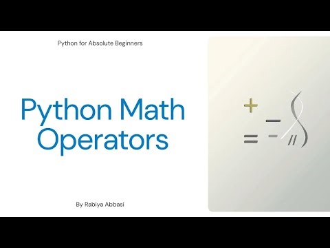 Python Math Operators (Beginner's Friendly)
