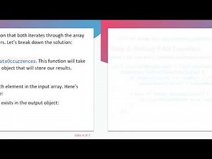 How to Create an Object Showing the Total Number of Occurrences of Unique Values in JavaScript