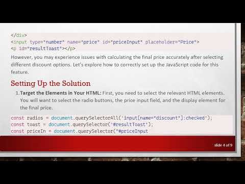 How to Effectively Use Event Listeners for Radio Buttons and Text Input in JavaScript