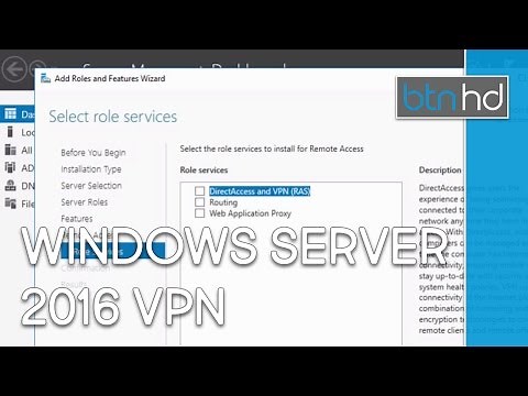 Setup Windows Server 2016 VPN!