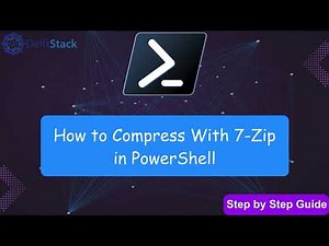 How to Compress With 7 Zip in PowerShell