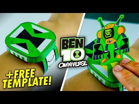 Ben 10 Omniverse +Free Template | How To Make Easy Cartoon Watch | Paper Craft
