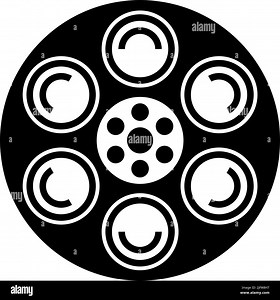 Film Reel Icon, Cinema Movie Reel Icon Vector Art Illustration Stock Vector Image & Art - Alamy
