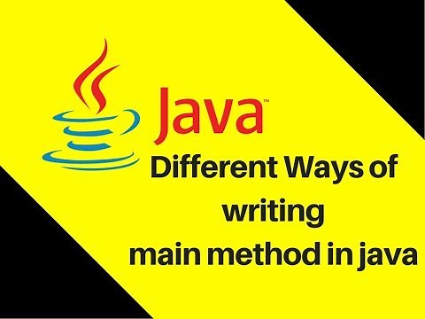 6.15 Different Ways of writing main method in java | Cool Tricks