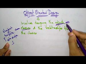 Object Oriented Design | Software Engineering | SE | Lec-56 | Bhanu Priya