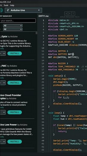 Temperature & Humidity Monitoring Code Explained | DHT11 Arduino Project #arduino #shorts #dht11