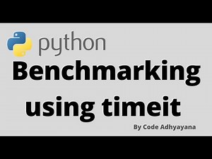 Benchmarking python code using timeit