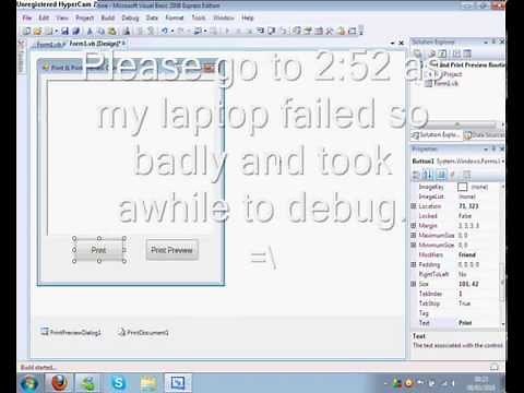 Visual Basic Tutorial - Print / Print Preview
