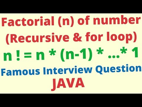 Find factorial of number in java – recursive & iterative approach