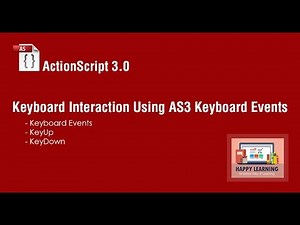 AS3: Keyboard Events - KeyUp and KeyDown