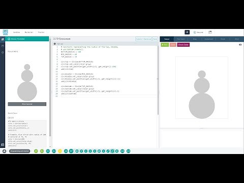 3.7.9 Snowman codehs python
