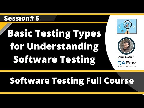 Session 5 - Basic Testing Types for understanding Software Testing better
