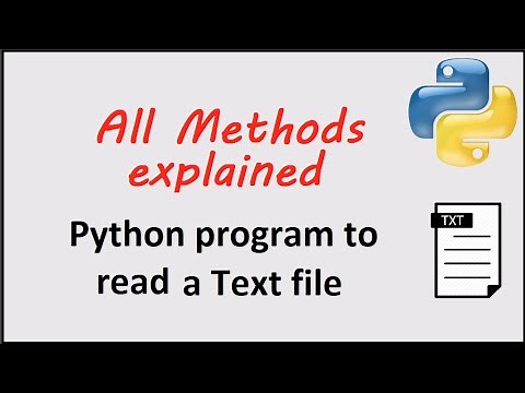 Python program to read a Text file - All Methods explained