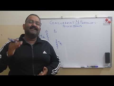 Concurrent and parallel processing explained with example