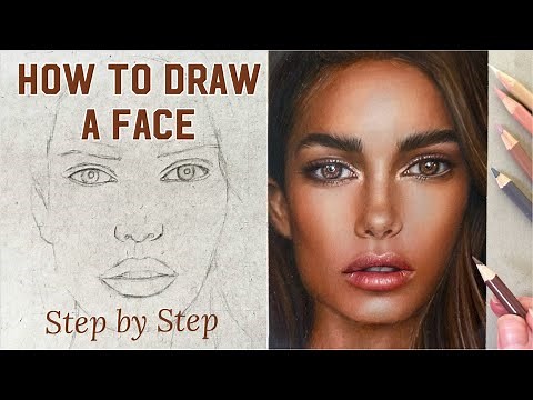 How to Draw a Realistic Portrait with Colored Pencils | Step by Step Tutorial