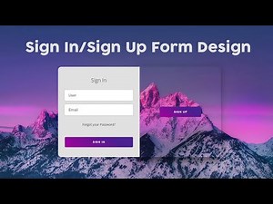 How To Create Login Form In HTML, CSS & JavaScript | Sliding Sign In/Sign Up Form