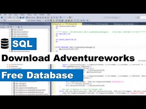 HOW TO INSTALL ADVENTUREWORKS DATABASE | SQL TUTORIAL #sql #datascience #dataanalysis