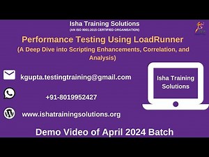 Performance Testing using LoadRunner Demo.29th April 2024