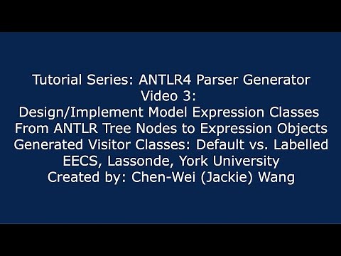 EECS4302 ANTLR4 Parser Generator Tutorial: Part 3