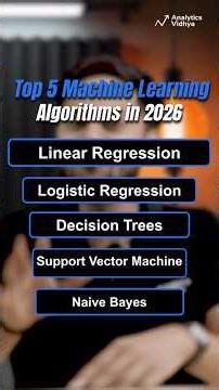 5 Machine Learning Algorithms You Must Know 🤖