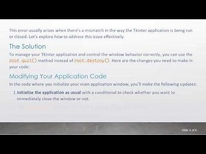 How to Close a Tkinter Window Safely Without Terminating Your Python Process