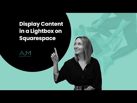 Display Content in a Lightbox on Squarespace