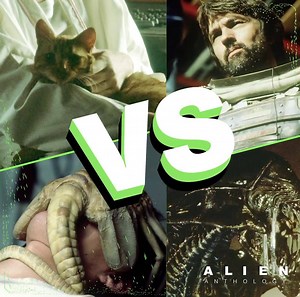 ‪Raise your hand if you could use a lighthearted bracket right about now. All week, we’ll be putting Alien favorites head-to-head (with a twist!) and YOU can vote on who wins. Jonesy with laser eyes? A fire-breathing Neomorph? You decide!‬ ‪Vote here: https://www.instagram.com/stories/alienanthology/‬ | Alien: Romulus