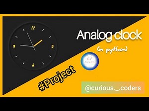 Analog clock using python turtle programming | Python hacking | Curious coders | #Coding #python