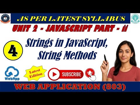 Chapter 2 : JavaScript Part 2 || Strings in JavaScript || String Methods in JavaScript Explained