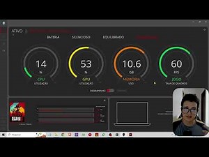 DETALHE ao ativar o modo personalizado - Alienware Command Center, DELL G15 5530 (2023) RTX 3050 6GB