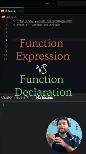 function expression and function declaration in javascript. #codingbuddha #javascript #learnjs